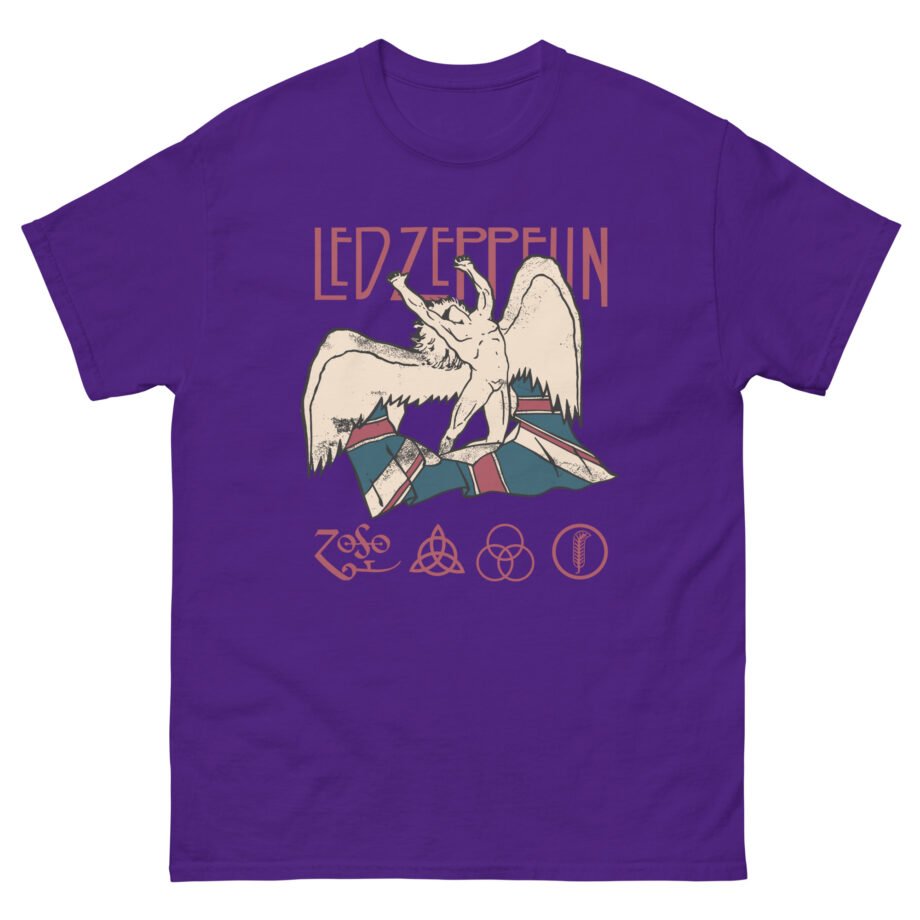 Jimmy Page Led Zeppelin Icarus & Union Jack Unisex classic tee