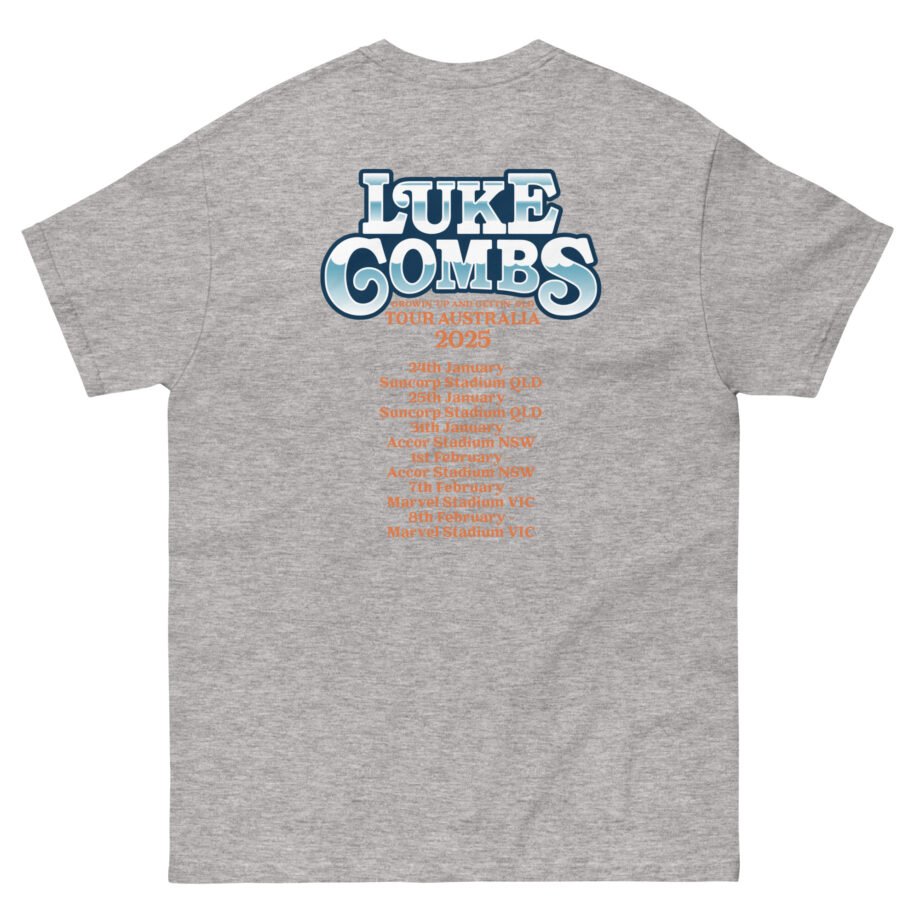 Luke Combs Growin Up and Gettin Old Australia Tour Unisex classic tee