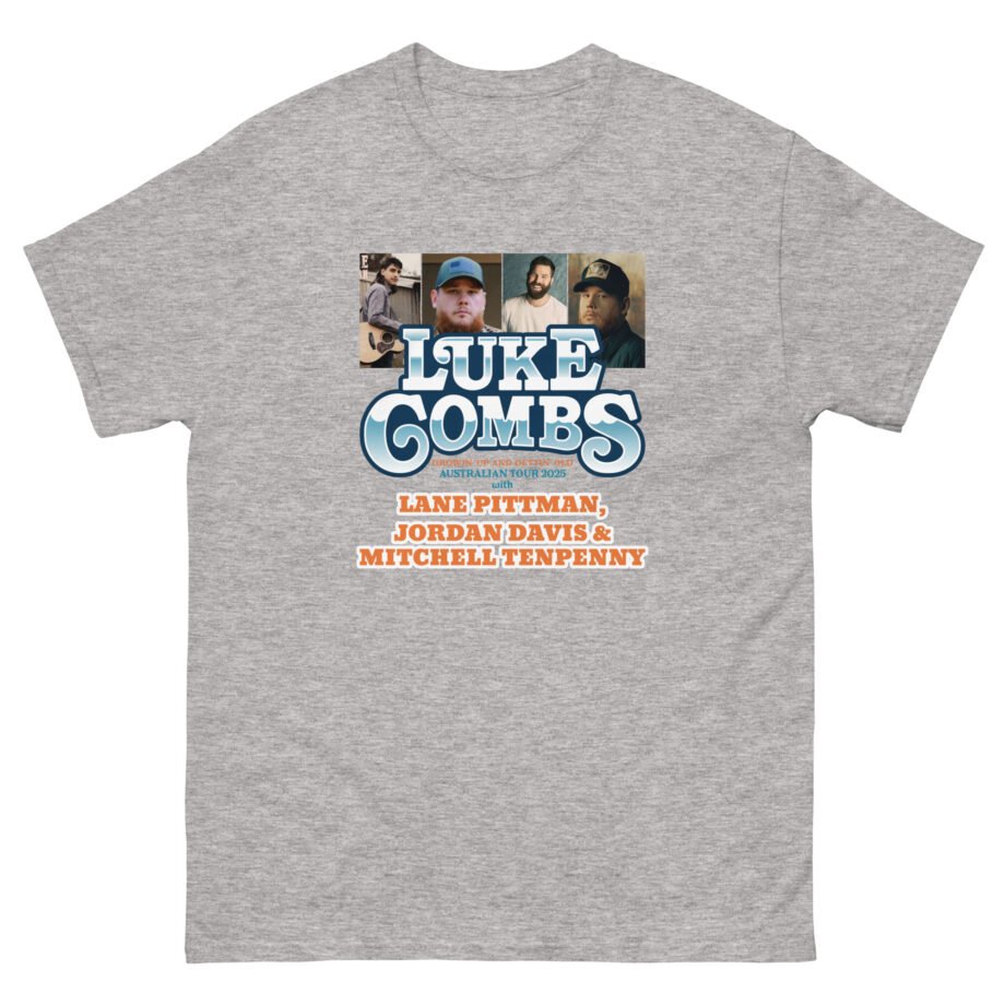 Luke Combs Growin Up and Gettin Old Australia Tour Unisex classic tee