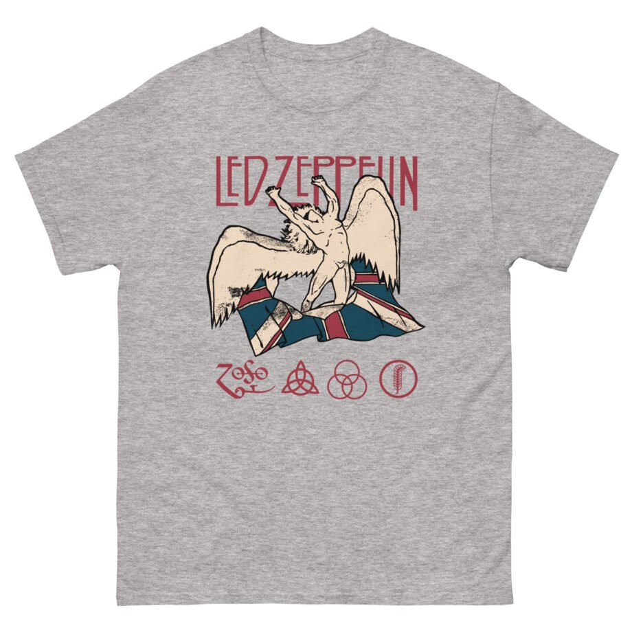 Jimmy Page Led Zeppelin Icarus & Union Jack Unisex classic tee