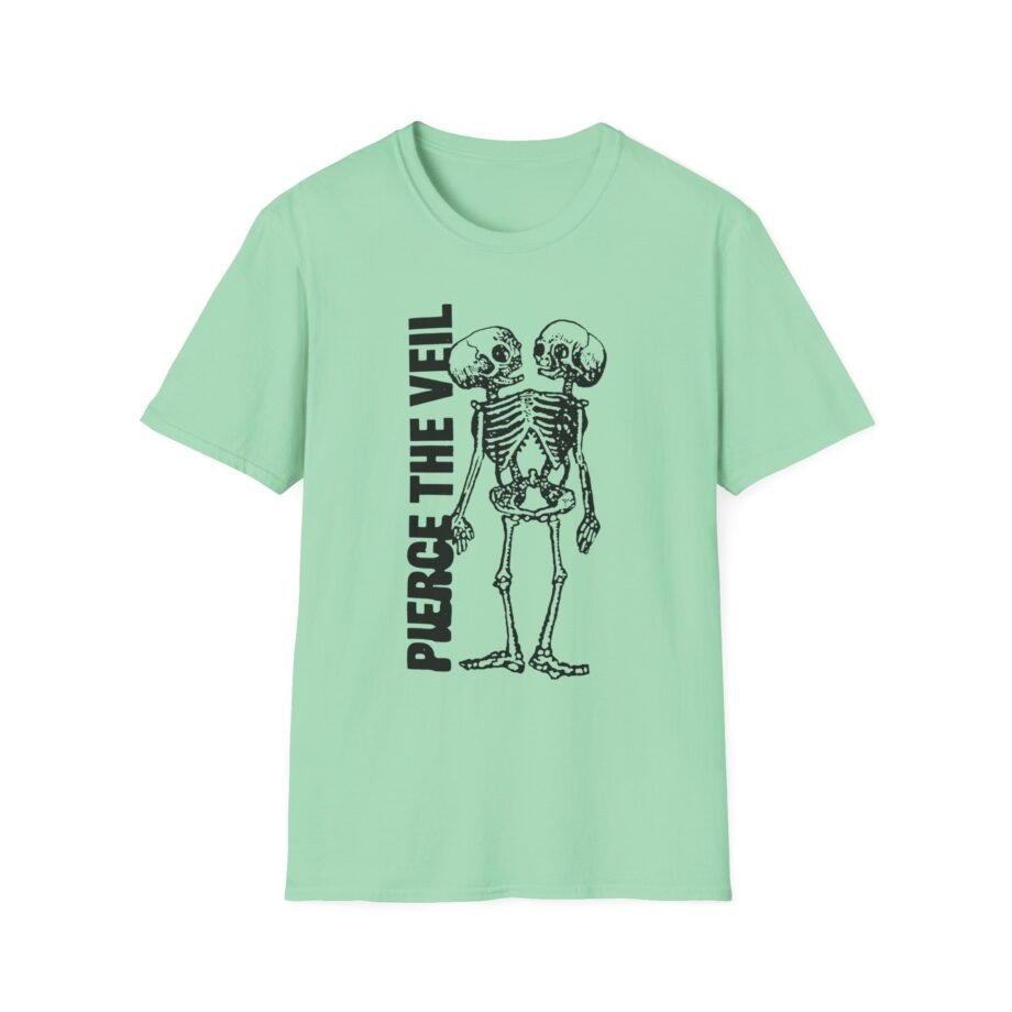 Pierce the Veil Tan Conjoined Skeleton Unisex Softstyle T-Shirt