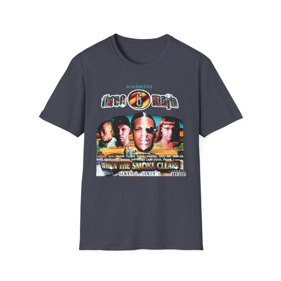 Three 6 Mafia When the Smoke Clears Unisex Softstyle T-Shirt