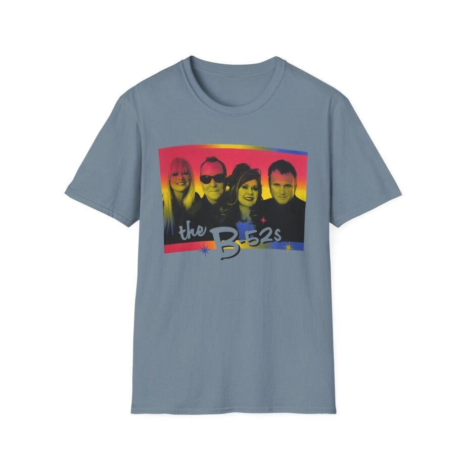 The B 52s Group Photo Love Shack Rainbow  Unisex Softstyle T-Shirt