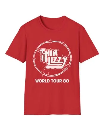 Thin Lizzy World Tour 80 Unisex Softstyle T-Shirt