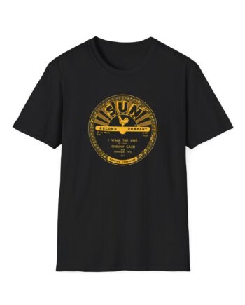 Sun Records Johnny Cash Walk the Line Unisex Softstyle T-Shirt