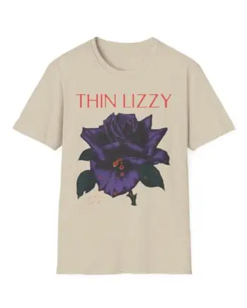 Thin Lizzy Rose Tracklist Ecru Unisex Softstyle T-Shirt