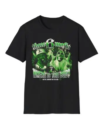 Three 6 Mafia Where is the Bud? Unisex Softstyle T-Shirt