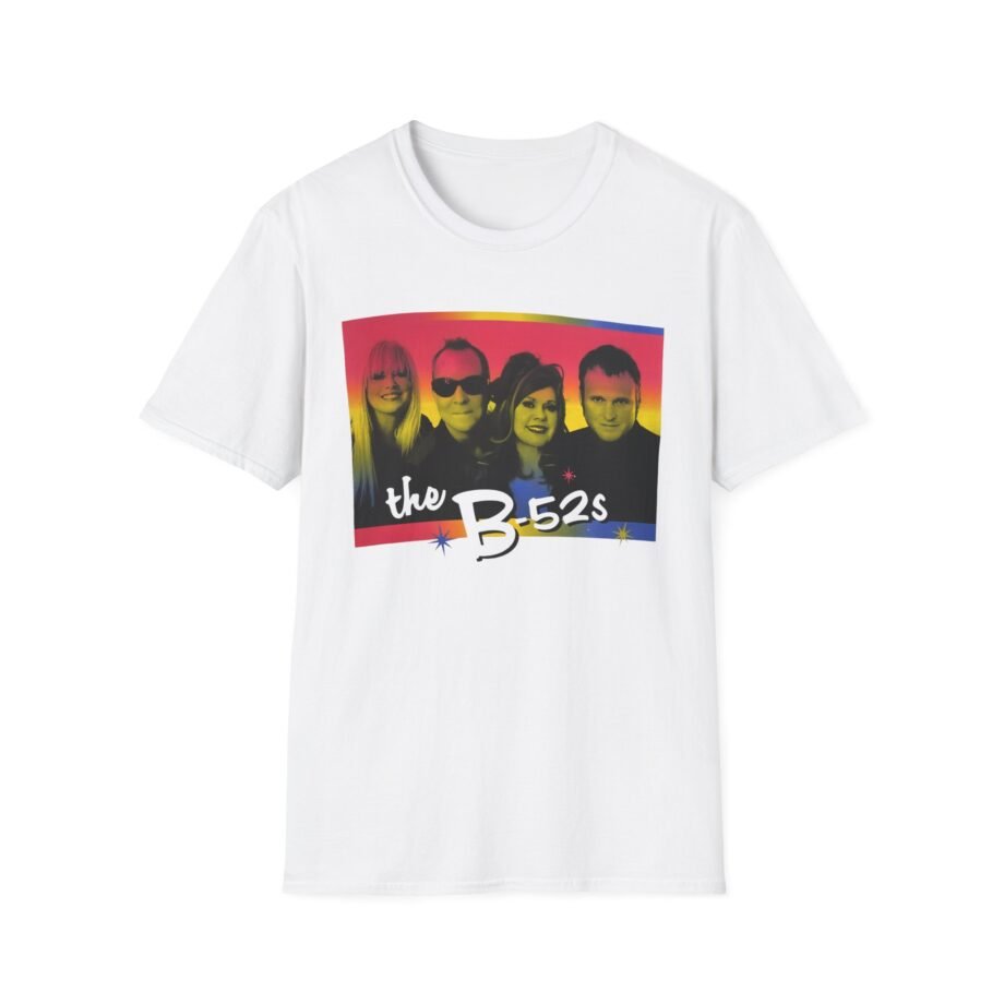 The B 52s Group Photo Love Shack Rainbow  Unisex Softstyle T-Shirt