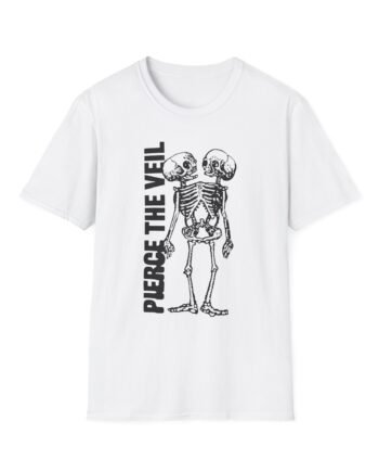 Pierce the Veil Tan Conjoined Skeleton Unisex Softstyle T-Shirt