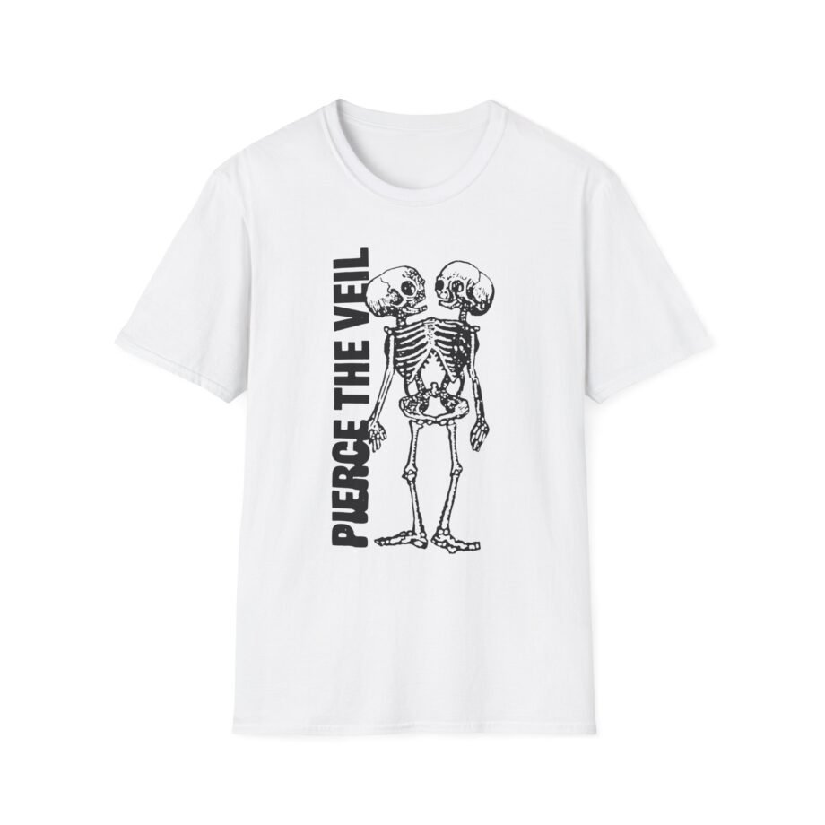 Pierce the Veil Tan Conjoined Skeleton Unisex Softstyle T-Shirt
