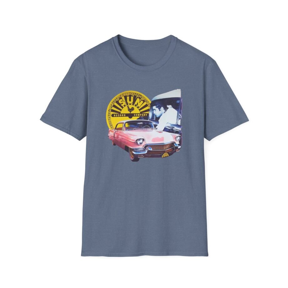 Sun Records Elvis Pink Cadillac Unisex Softstyle T-Shirt