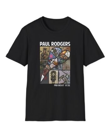 Sun Records Midnight Rose Rectangle Unisex Softstyle T-Shirt