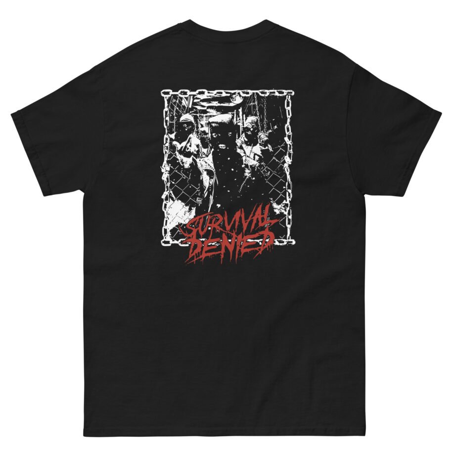 et the Shot Survival Denied Black & White Unisex classic tee