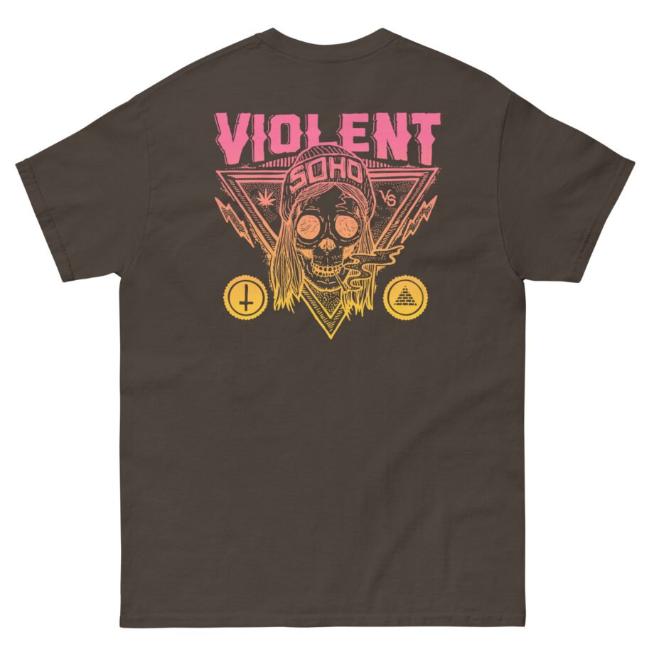 Violent Soho Blazin' Skull Gradient Unisex classic tee