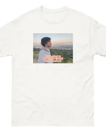 Logan Lerman I Was Raised to Cook and Clean for My Husband Unisex classic tee