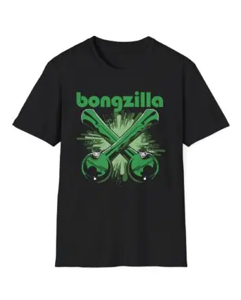 Bongzilla Crossed Bongs Unisex Softstyle T-shirt