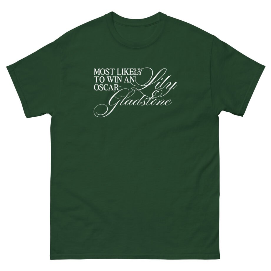 Lily Gladstone Most Likely to Win an Oscar Unisex classic tee