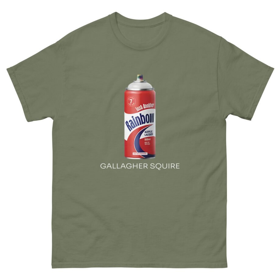 Liam Gallagher Just Another Rainbow Spray Can Unisex classic tee
