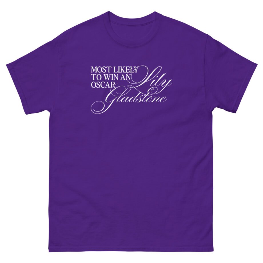 Lily Gladstone Most Likely to Win an Oscar Unisex classic tee