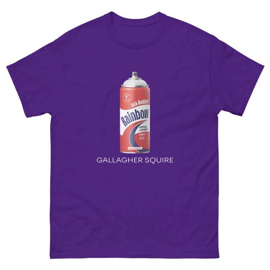 Liam Gallagher Just Another Rainbow Spray Can Unisex classic tee