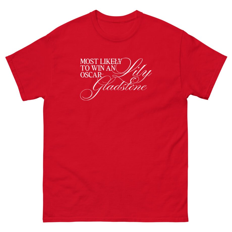 Lily Gladstone Most Likely to Win an Oscar Unisex classic tee